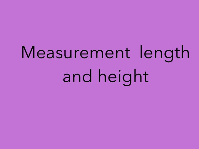 Measurement    by Evelin 