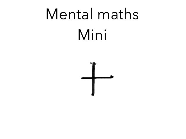 Mental maths Mini by Nip Lipton