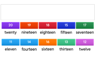 11-20 puzzle - match numbers to names by Jenny McCaffrey