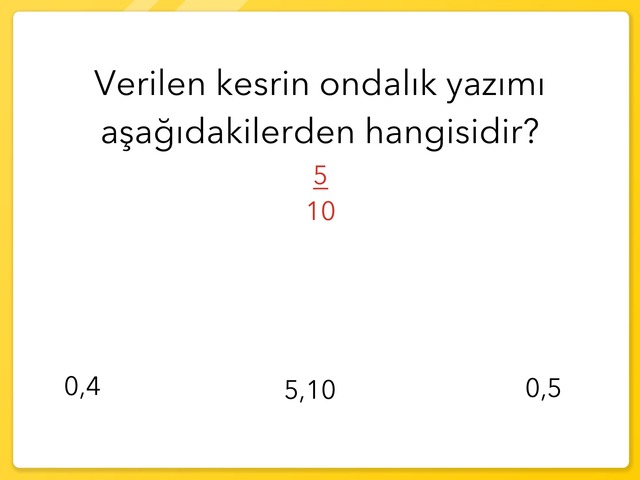 İnci Ondalık Kesir by Ozan Aras