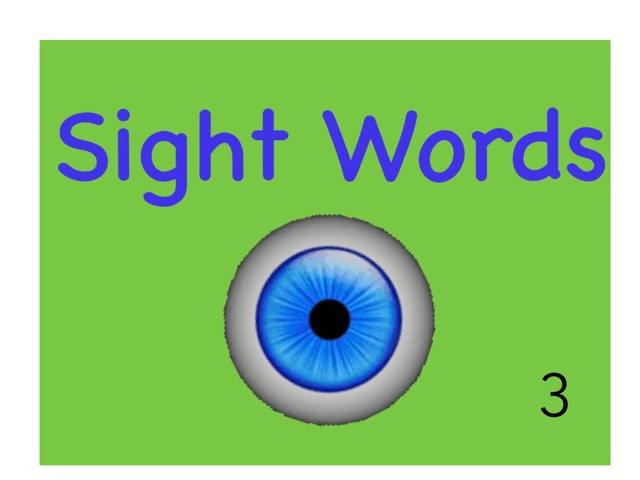 Sight Words part 3 by Michelle Leon