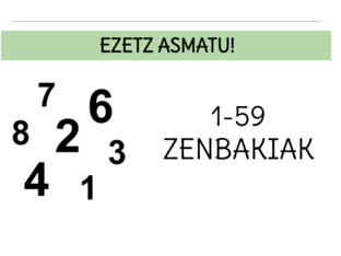 1-59 ZENBAKIAK by Amagoia Garayo Brugos