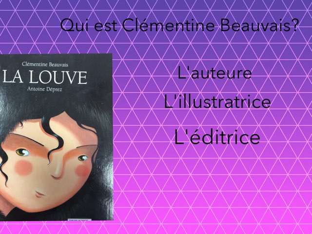 Jeu "La louve" créé par Inès, Alyssa et Lorena #devinincos by Mélanie Cornet