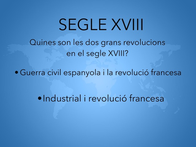 PREGUNTES SEGLES XVIII, XIX I XX. by EMIL Tisgaard Serrano