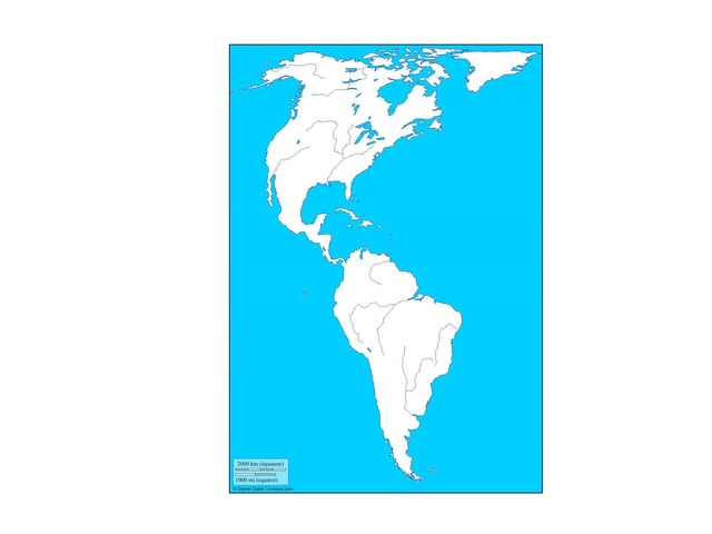 Relieve Y Ríos De America by Gonzalo Marin