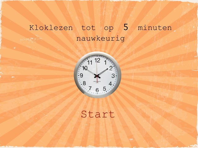 Analoge klok tot op 5 minuten by Lies Vandepoele