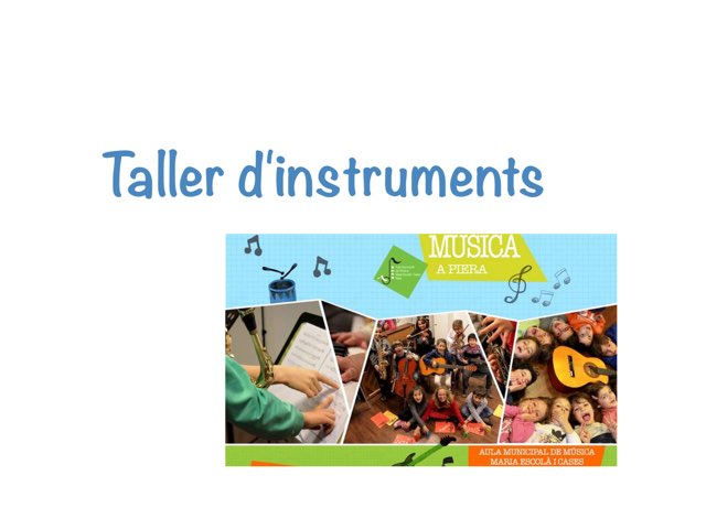 Taller d'instruments by Xavier Piquer