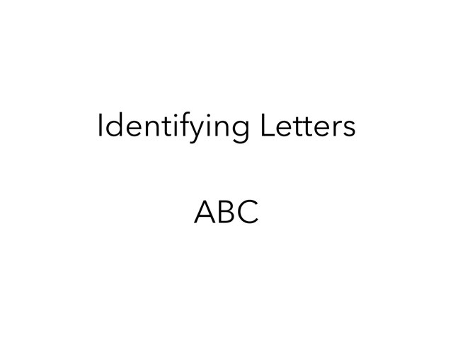 Identifying Letters Free Games online for kids in Pre-K by Lori Board