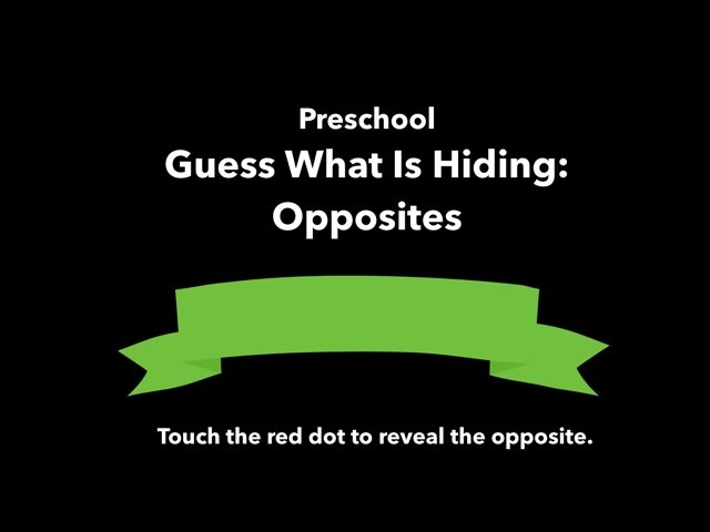 Guess What Is Hiding: Opposites Free Games | Activities | Puzzles ...