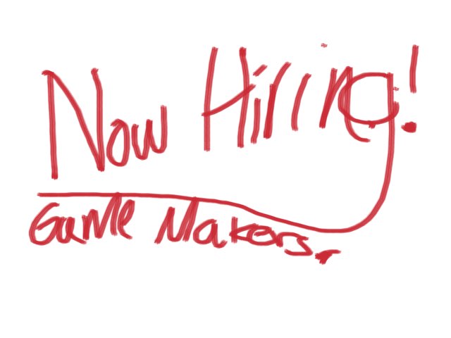 Now Hiring Game Makers by Charlie Dertwn Inc.