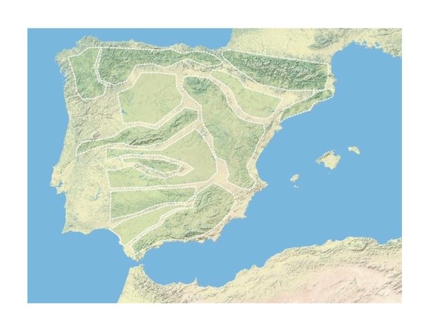 Relieve Península Ibérica 5º by Ana I González