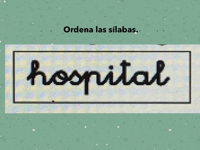 Ordena Sílabas  by Lidia Blánquez Navarro