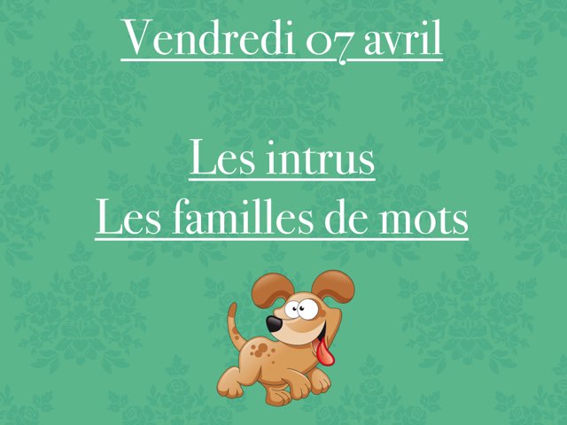 A - Ven07 - Intrus Et Familles by Caroline Gozdek
