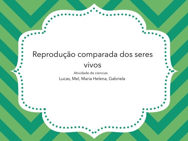 Reprodução Comparada  by Lucas Barillari Prates