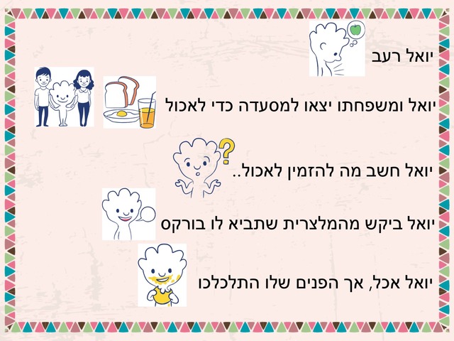 סיטואציית אכילה בנימוס במסעדה by Renana Levi