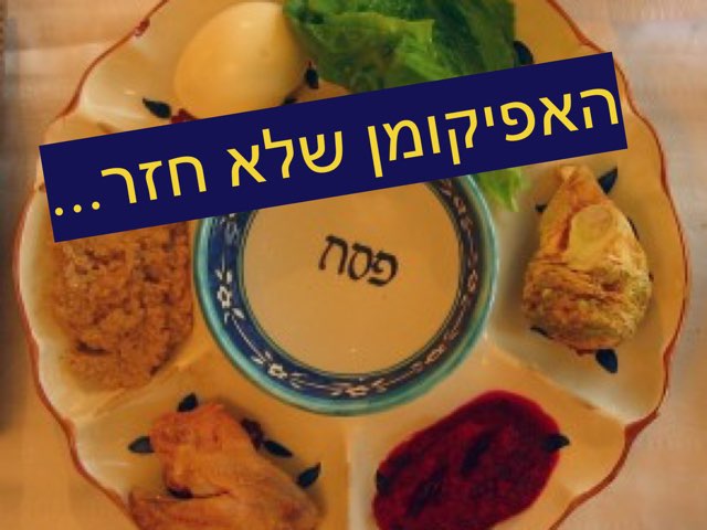 האפיקומן שלא חזר by טל מיכלוביץ