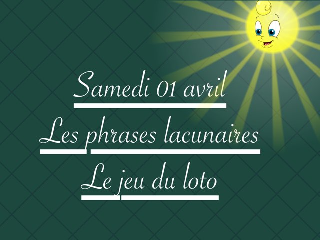 L - Sam01 - Phrases Et Jeu Loto by Caroline Gozdek
