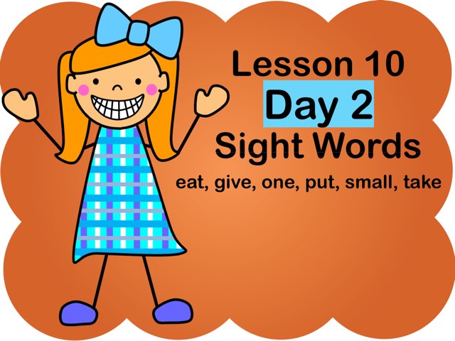 Lesson 10 - Day 2 Sight Words Free Activities online for kids in