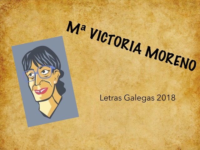 Que sabes de Mª Victoria Moreno? by Celia Sanfiz