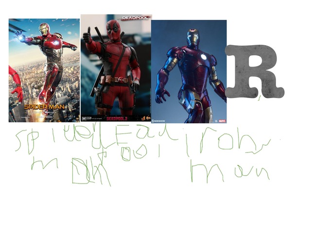 Spider-Man Dead pool Iron Man by Fox Class