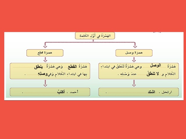 همزة القطع والوصل by شريفه