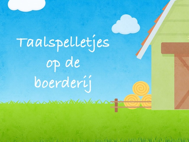 Taalspelletjes op de boerderij by Thalisa Deblaere