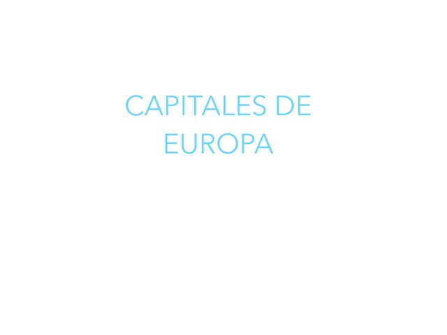 Capitales De Europa by Amparo Vibes