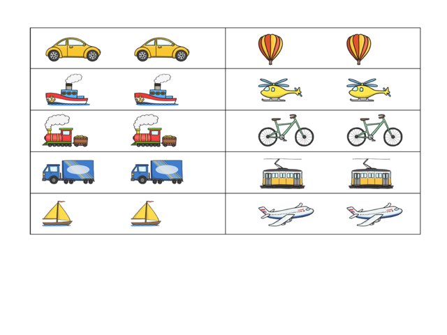 Matching Transport Puzzle  by Lauren Baudinette