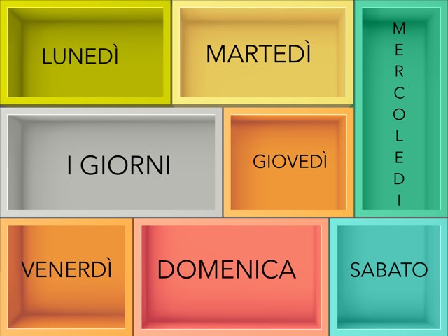 GIORNI Settimana  by Doriana Aiello