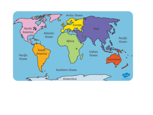 7 Continents of the world by Samantha Hessey