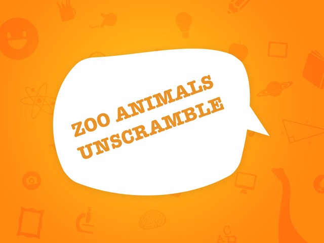 Zoo Animals Unscramble  by Miriam Todesco