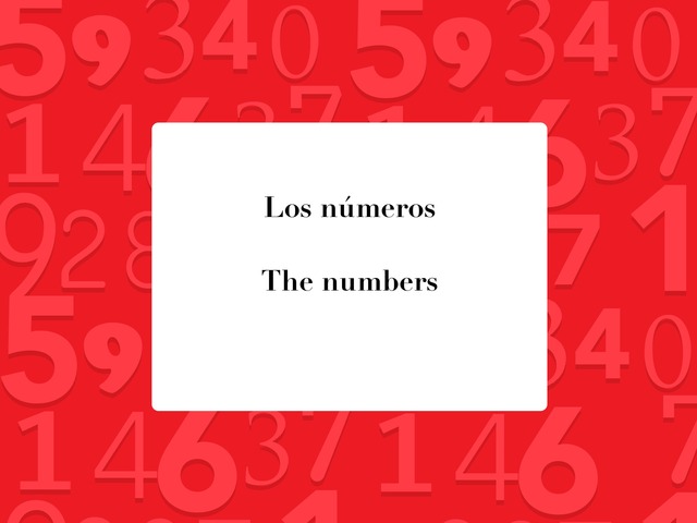 Los Números by Ana Pinto