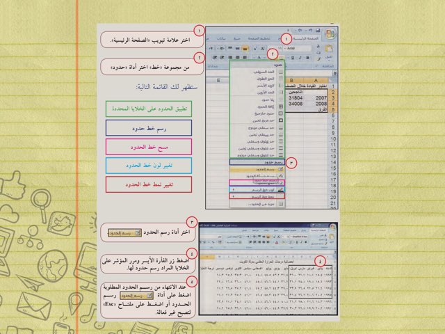 مراجعه تنسيق الحدود by Teacher Mai