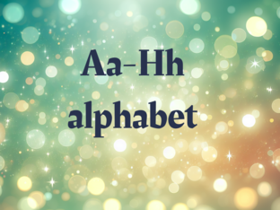 Aa-Hh alphabet by Annie Vi