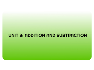 Addition and Subtraction by Lara Wildner