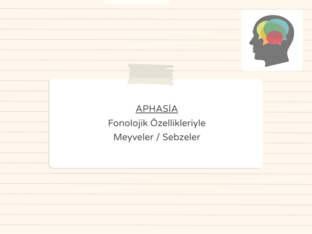 Afazi Terapisi / Meyveler-Sebzeler by Serkan Oğul