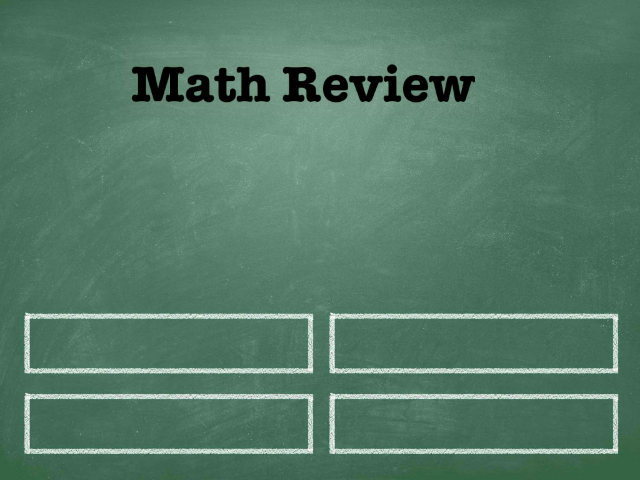 Math Review by Jolie Flack