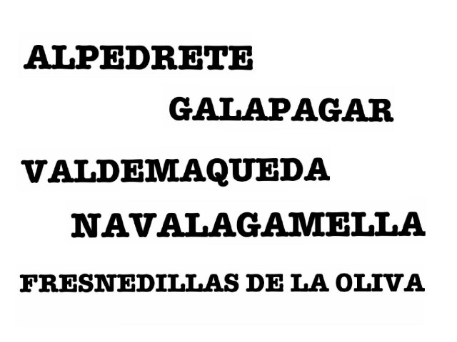 PUEBLOS DE LA ZONA by Apascovi Centro Ocupacional