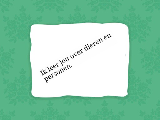 Ik leer jou over dieren en personen. by Tablets Westdiep