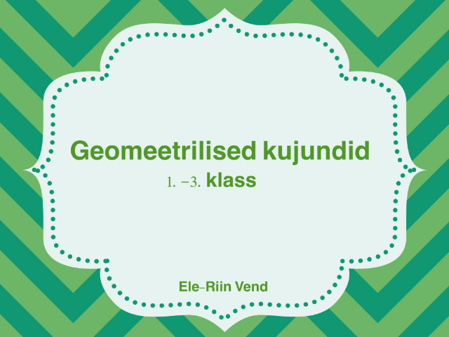 Geomeetrilised kujundid by ER Vend