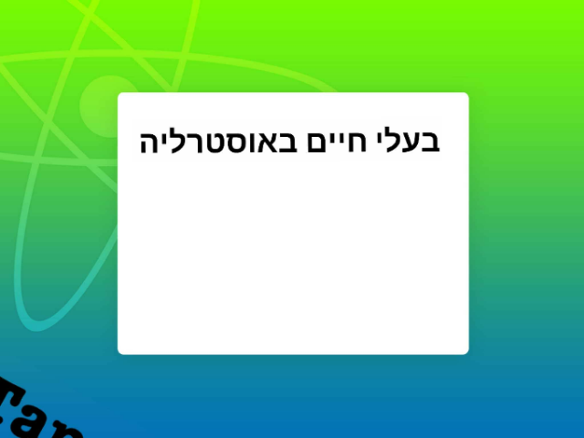 בעלי חיים באוסטרליה by zev david