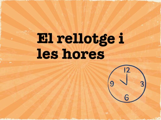 El rellotge i les hores by SANDRA DOMENECH PROS