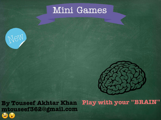 Mini Games  by M. Touseef Khan
