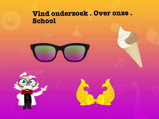 Vind onderzoek over onze school by Bernice van Laer