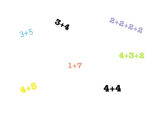 Les sommes qui font 8
 by Yann Matrot