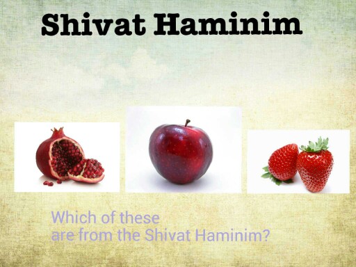 A Tu Bishvat game on the Shivat Haminim.

By Yaakov Singer by Yaakov Singer