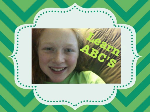 It teaches kids the abc's  by Bayleigh Erby