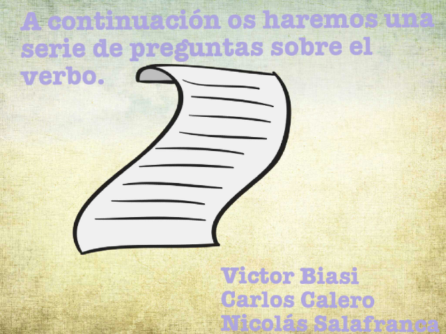 Juega con los verbos!! by Victor Biasi