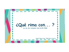 Qué rima con...?1 by Marisa