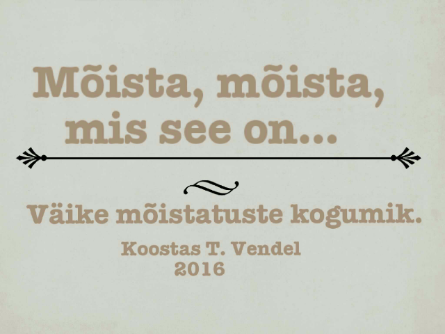Mõista, mõista, mis see on? by Tiiu Vendel